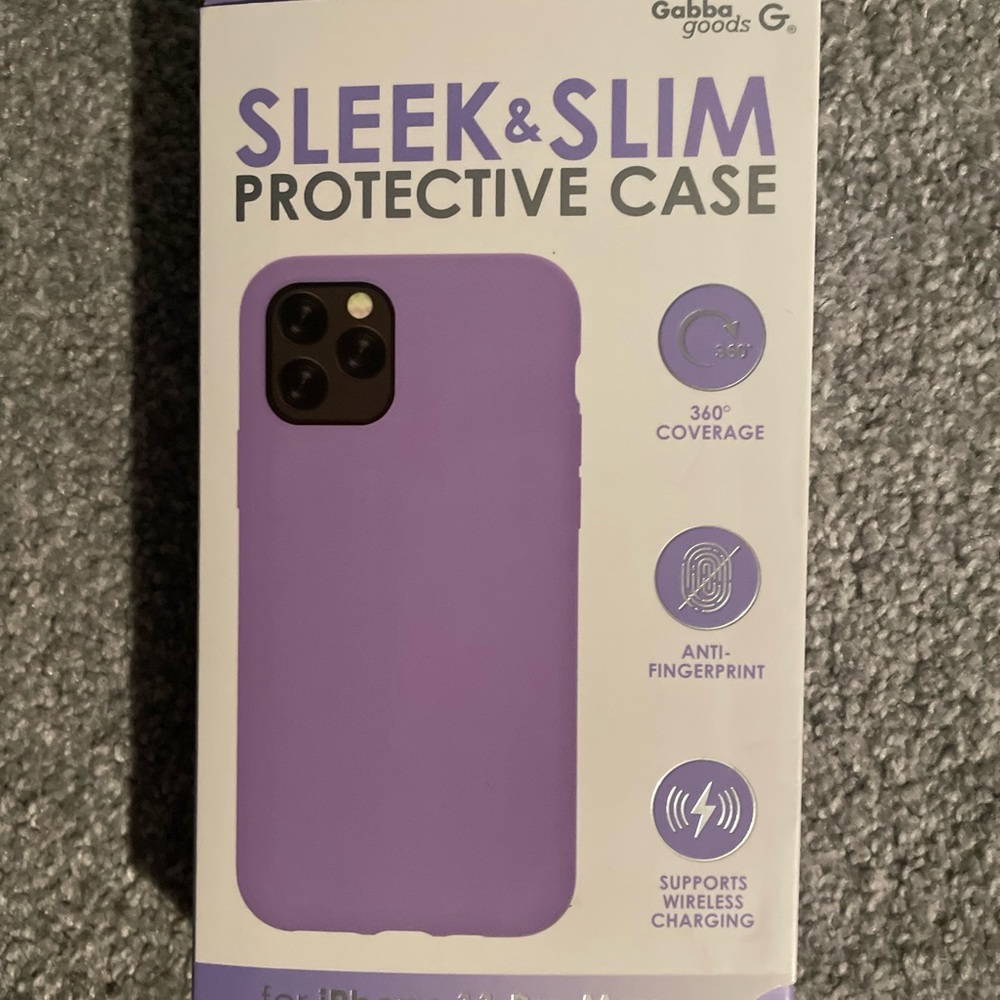 Gabba Goods iPhone 11 Pro Max SLEEK & SLIM Protective Case Purple